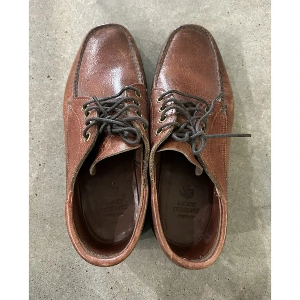 GOKEY Sauvage Bison Leather Mens Size 8.5‎ E Brown Oxford Shoes Loafers